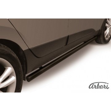 Защита порогов d57 труба Arbori черн. для HYUNDAI ix35 2010-2015