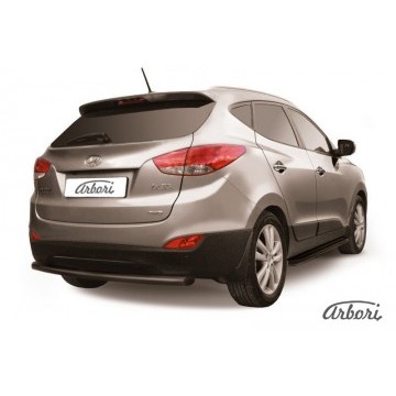 Защита заднего бампера d57 Arbori черн. для HYUNDAI ix35 2010-2015