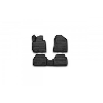 Коврики 3D в салон HYUNDAI ix35 2010->, 4 шт. (полиуретан)