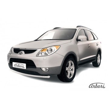 Защита переднего бампера d57 Arbori нерж. сталь для Hyundai Ix55 2008-2013
