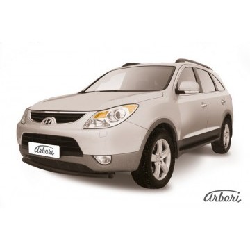 Защита переднего бампера d57 Arbori черн. для Hyundai Ix55 2008-2013