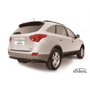 Защита заднего бампера d57 Arbori черн. для Hyundai Ix55 2008-2013