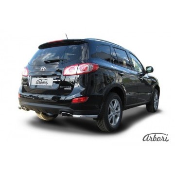 Уголки d57 Arbori нерж. сталь для Hyundai SANTA-FE 2010-2012