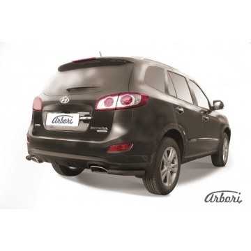Уголки d57 Arbori черн. для Hyundai SANTA-FE 2010-2012
