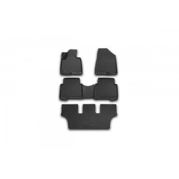 Коврики 3D в салон HYUNDAI Grand Santa Fe, 2013-> 5 шт. (полиуретан)