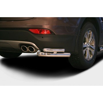 Защита задняя уголки d60/42 двойные,Hyundai Santa Fe 2013-, HYSF.76.1628