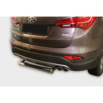 Защита задняя ступень d76,Hyundai Santa Fe 2013-, HYSF.77.1631