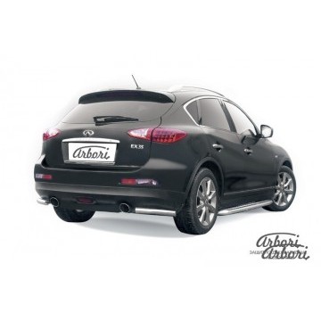 Уголки d57 Arbori нерж. сталь для Infiniti EX-35 2008-2013