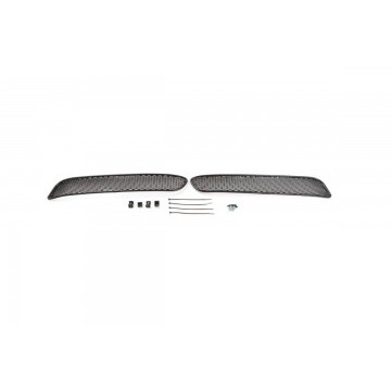 Сетка на бампер внешняя для INFINITY QX50 2012->, черн., 20 мм (сота)