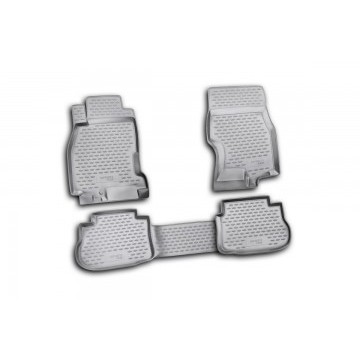 Коврики в салон INFINITI FX35 2003-2009, 4 шт. (полиуретан, серые)
