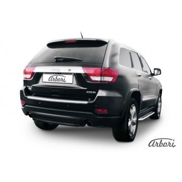 Защита заднего бампера d57 короткая Arbori черн. для JEEP Grand Cherokee 2011-2013