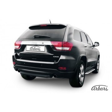 Защита заднего бампера d76 короткая Arbori черн. для JEEP Grand Cherokee 2011-2013