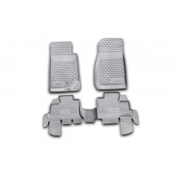 Коврики в салон JEEP Wrangler 4 doors, 2007-> 4 шт. (полиуретан)