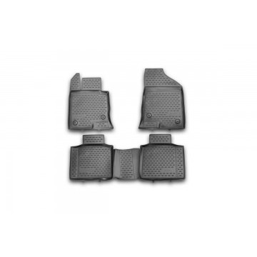 Коврики в салон KIA Cadenza, 2011-> 4 шт. (полиуретан)