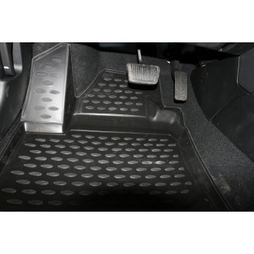 Коврики в салон KIA Cee'd 2006-2012, 4 шт. (полиуретан, бежевые)